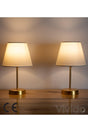 Cream Double Gold Body Lampshade - Swordslife