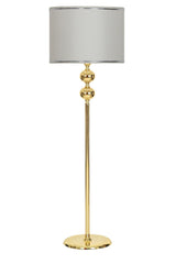Cream Gold Plated Single Leg Floor Lamp - Swordslife