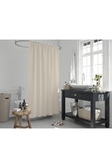 Cream Shower Curtain-single Sash Bathroom Curtain, 180x200cm Polyester Fabric Shower Curtains - Swordslife