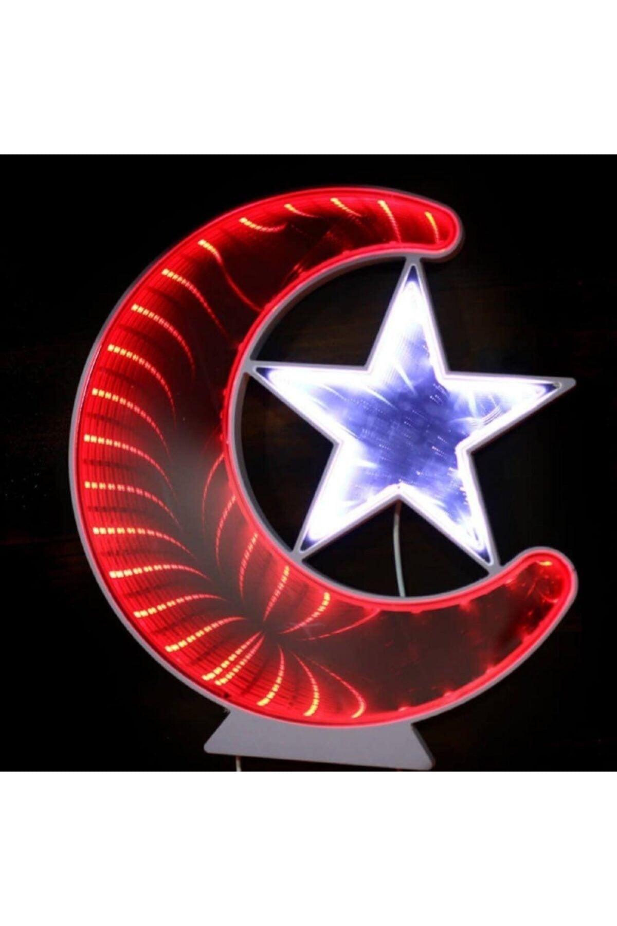 Moon Star Light Board Turkish Flag Decorative