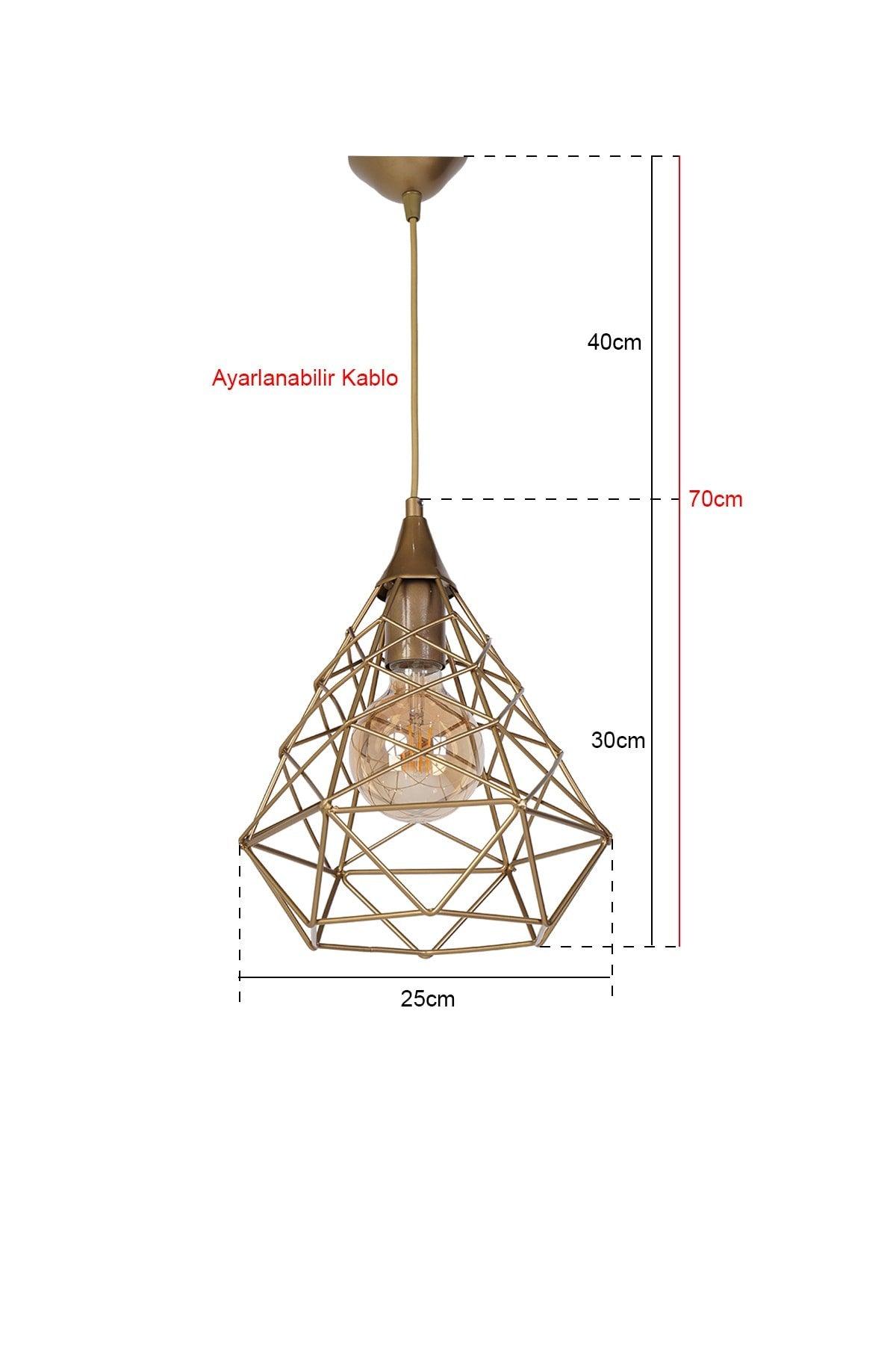 Croix Raye Gold Pendant Lamp Small Chandelier Mtla-46 - Swordslife