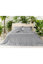 Crystal Silky Twill Single Duvet Cover Set 160x220 Cm Gray - Swordslife