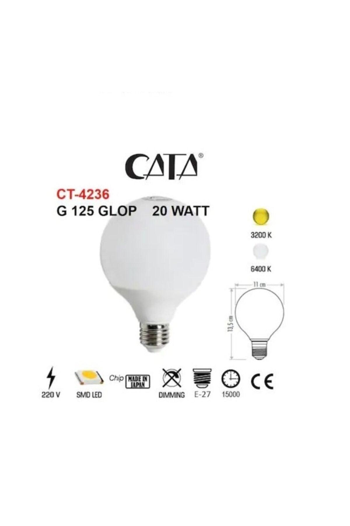 Ct-4236 White Globe Led Bulb (3 Pcs)