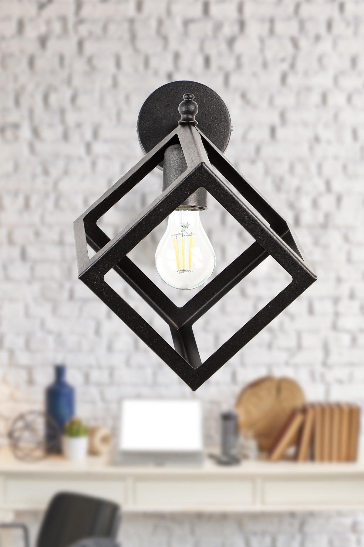 Cube Sconce Black - Swordslife