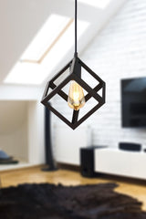 Cube Single Black Chandelier - Swordslife