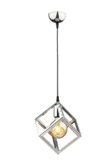 Cube Single Chandelier Chrome - Swordslife