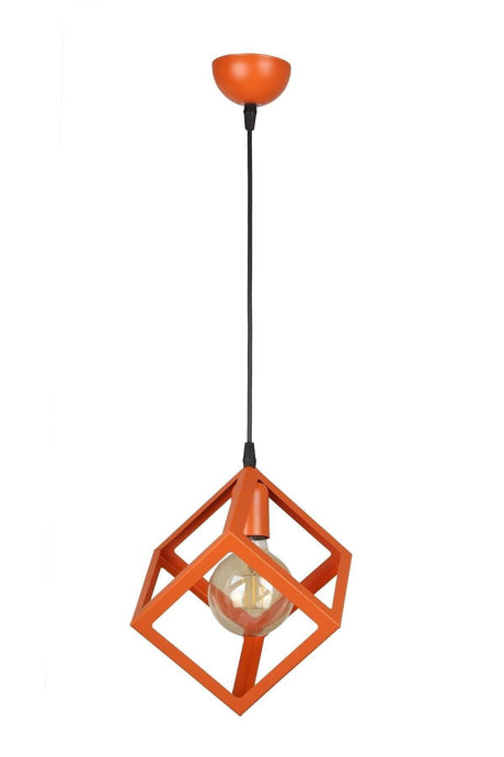 Cube Single Chandelier Orange - Swordslife