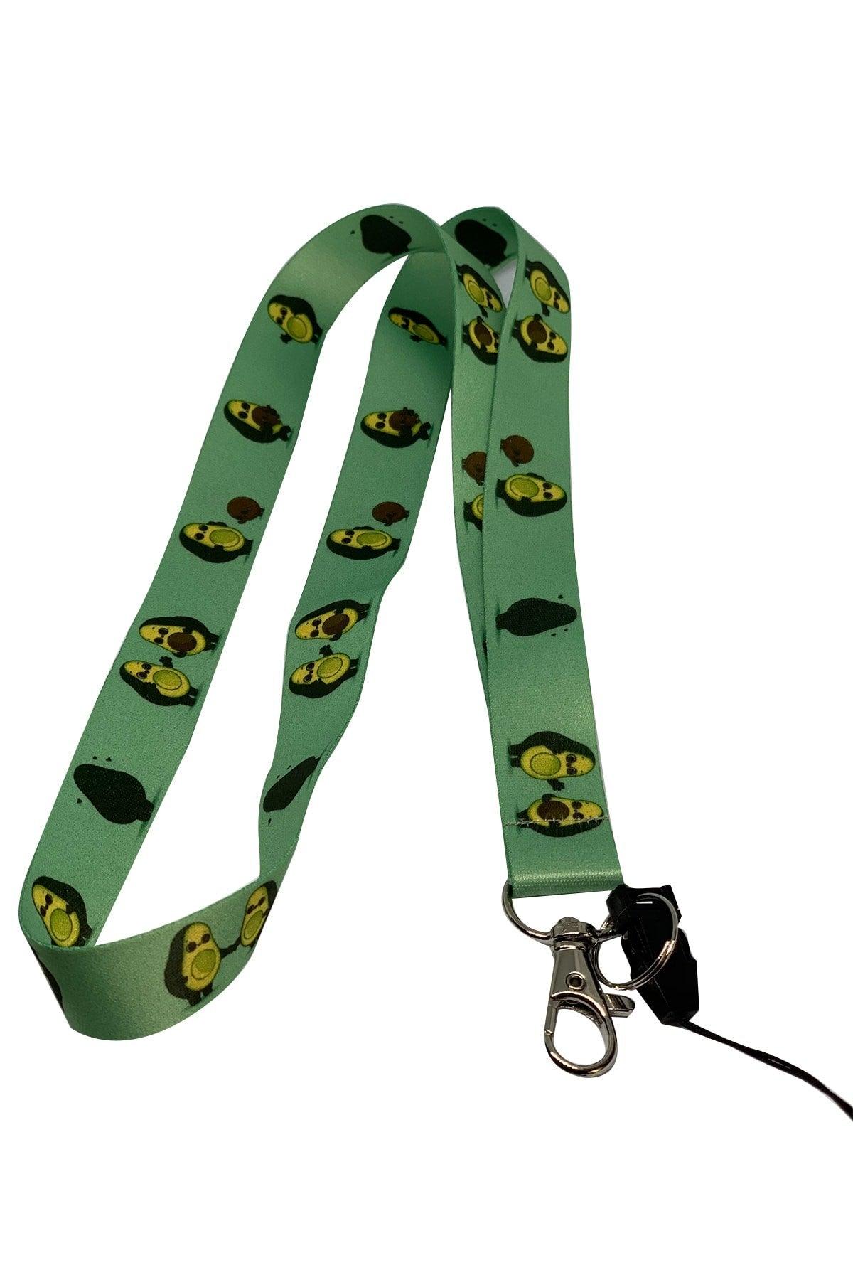 Cute Avocado Neck Strap Lanyard Badge Holder