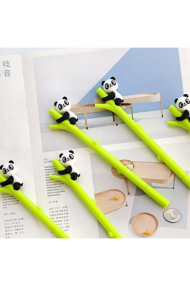 Cute Panda Figured Bamboo Shaped Needle Tip