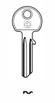 Cylinder key common - SILCA: AB19 (Errebi: AU78) - Swordslife