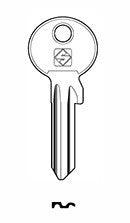 Cylinder key UPPER - SILCA: AB1X (Errebi: AU5DL) - Swordslife