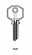 Cylinder key common - SILCA: BUR2 (Errebi: BG8) - Swordslife