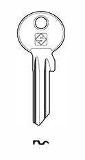 Cylinder key common - SILCA: ZE1X (Errebi: ZE5DL) - Swordslife