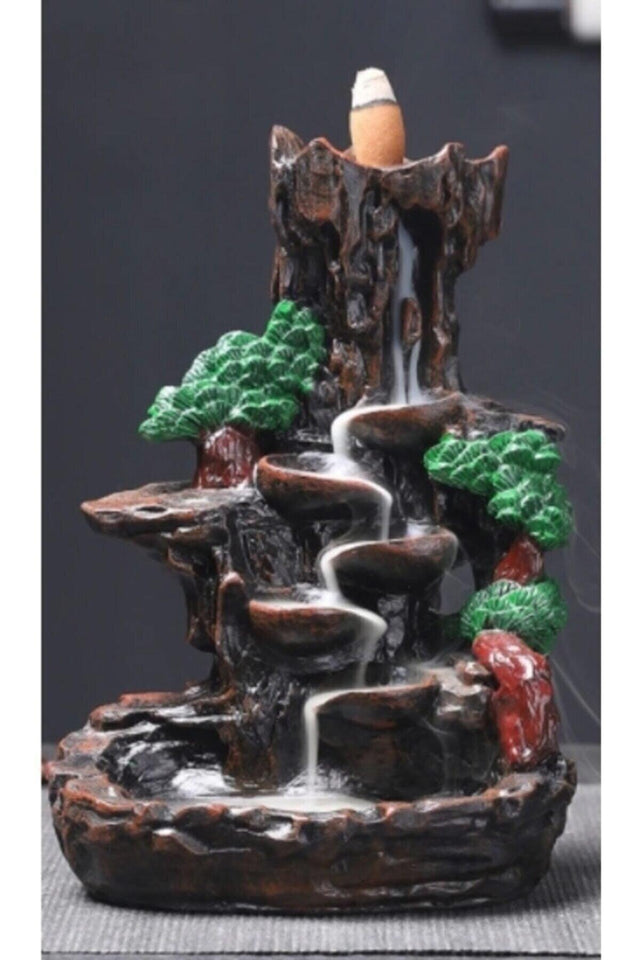 Mountain Model Backflow Waterfall Incense Holder - Swordslife