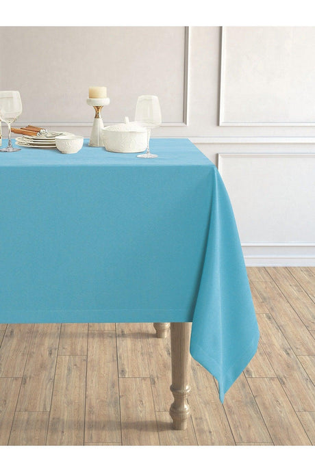 Daily Series Velvet Textured Turquoise Table Cloth - Swordslife