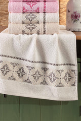 Damask 50x90 Cm 6 Pcs Antibacterial Hand And Face Towel | Cotton - Swordslife