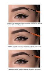 Dark Brown 3-Piece Eyebrow Set Eyebrow Pencil And