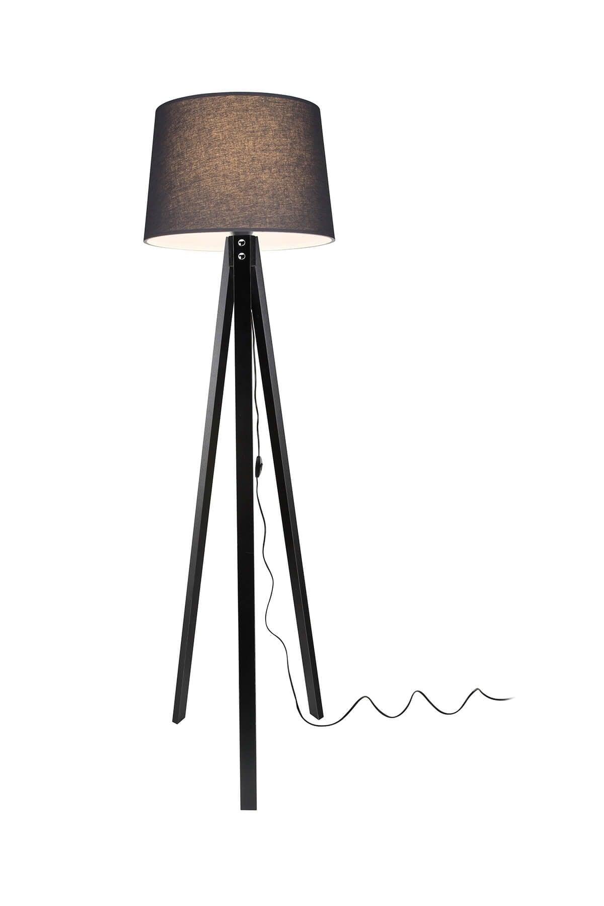 Deco Floor Lamp Black Leg / Smoked Hat - Swordslife