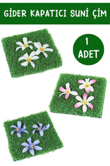 Decorative Artificial Flower And Grass Drain Cover Ornament - Swordslife