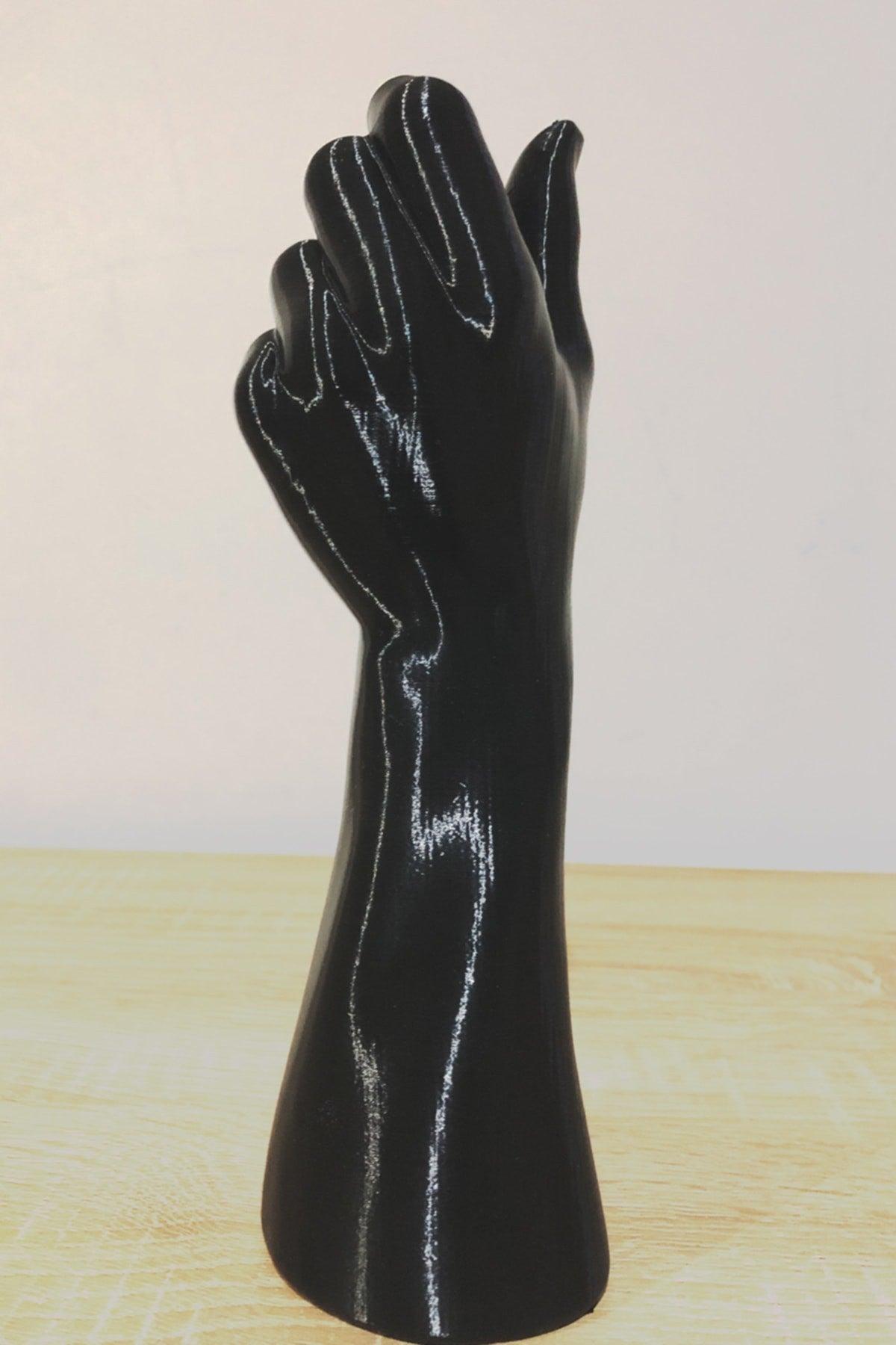 Decorative Hand Vase Unbreakable Plastic -black - Swordslife