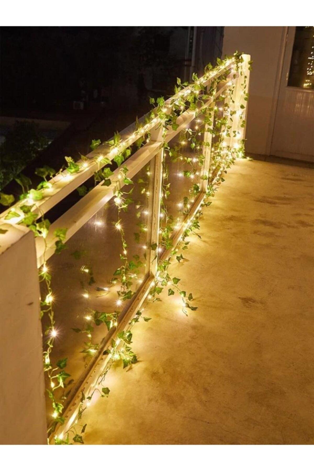 Decorative Led Lighted Green Leaf Artificial