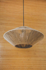 Decorative Lighting Suspension Ufo Chandelier Jute - Swordslife