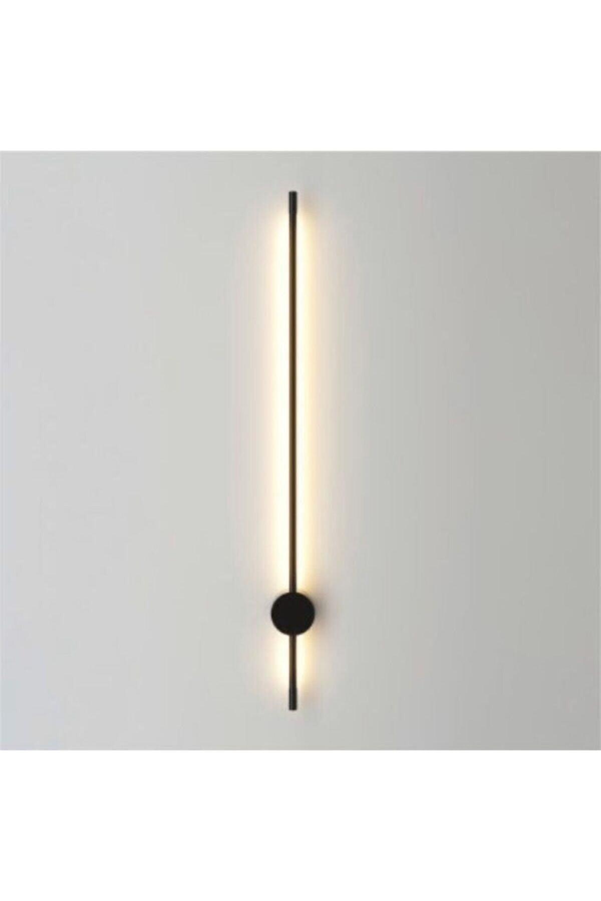 Decorative Long Led Wall Sconce Black Case Daylight 60 Cm - Swordslife