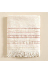 Deep Face Towel 50x90 Cm Ecru/salmon