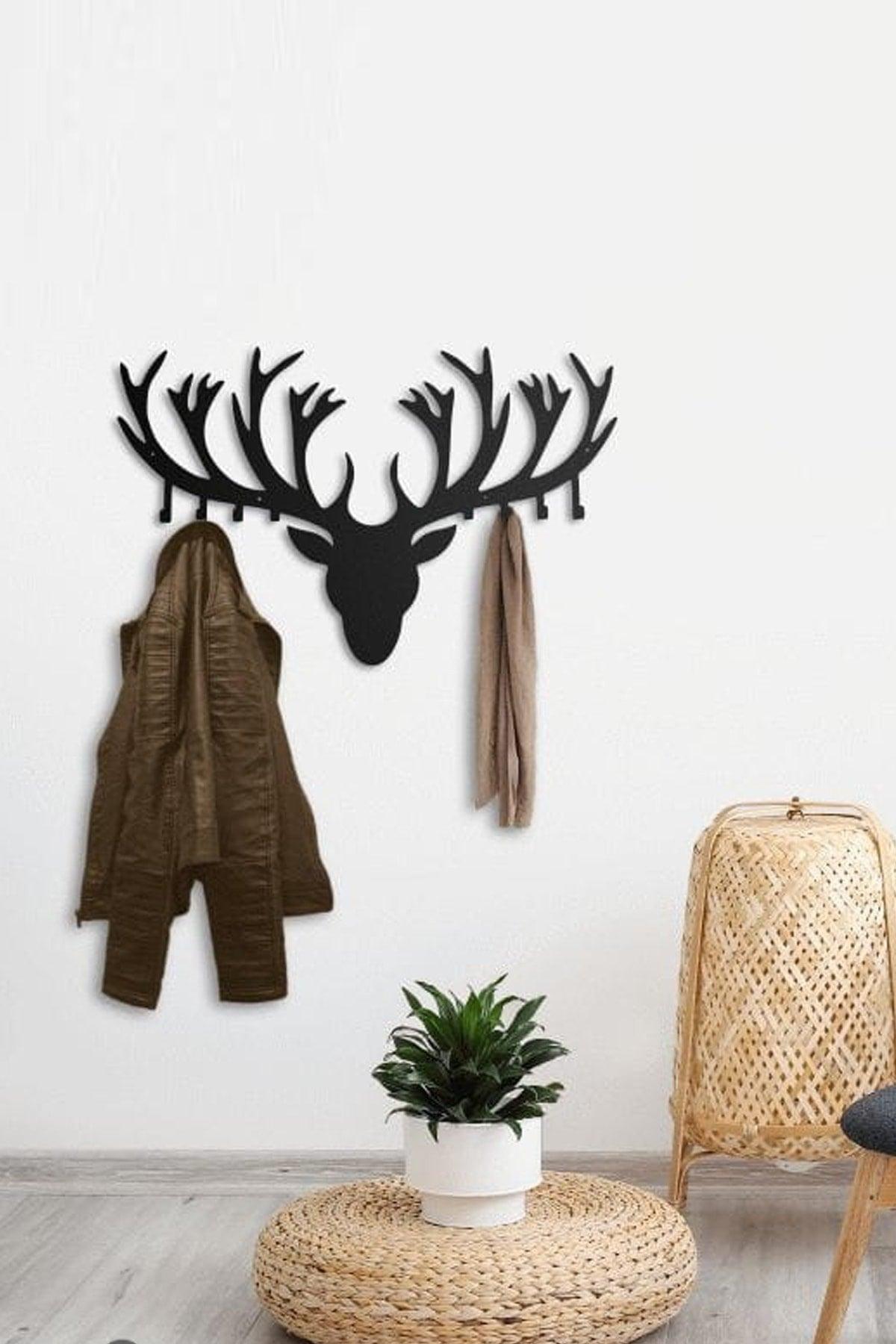 Deer Antler Metal Wall Hanger - Decorative