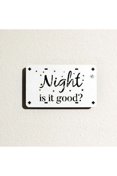 Decorative Wooden Night Light, Desktop Accessory, Wall Accessory Good Night - Swordslife