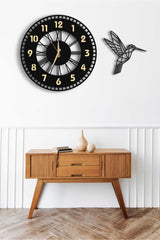 Decorative Mirrored Wall Clock 50x50cm + Bird Table - Swordslife