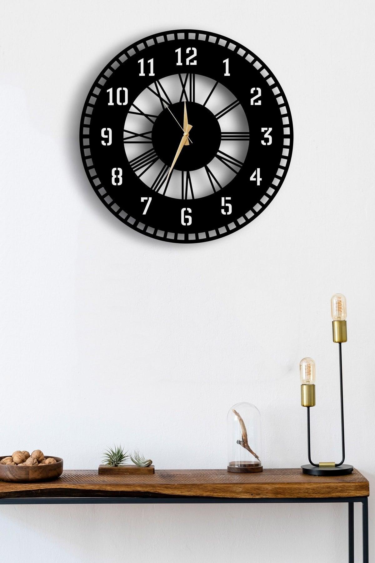 Decorative Wall Clock 50x50cm + Vase Painting - Swordslife