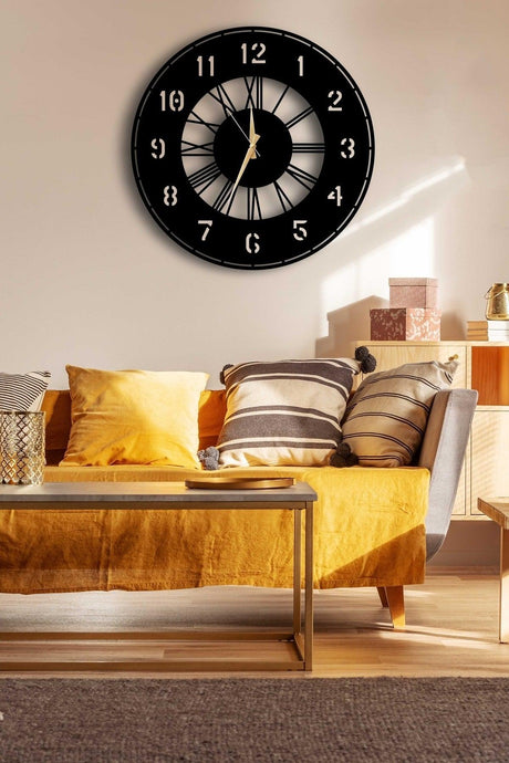 Decorative Wall Clock 50x50cm + Vase Painting - Swordslife