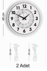 Decorative Wall Clock Vase Painting - Swordslife