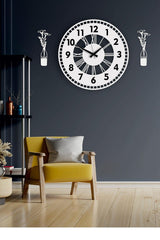 Decorative Wall Clock Vase Painting - Swordslife