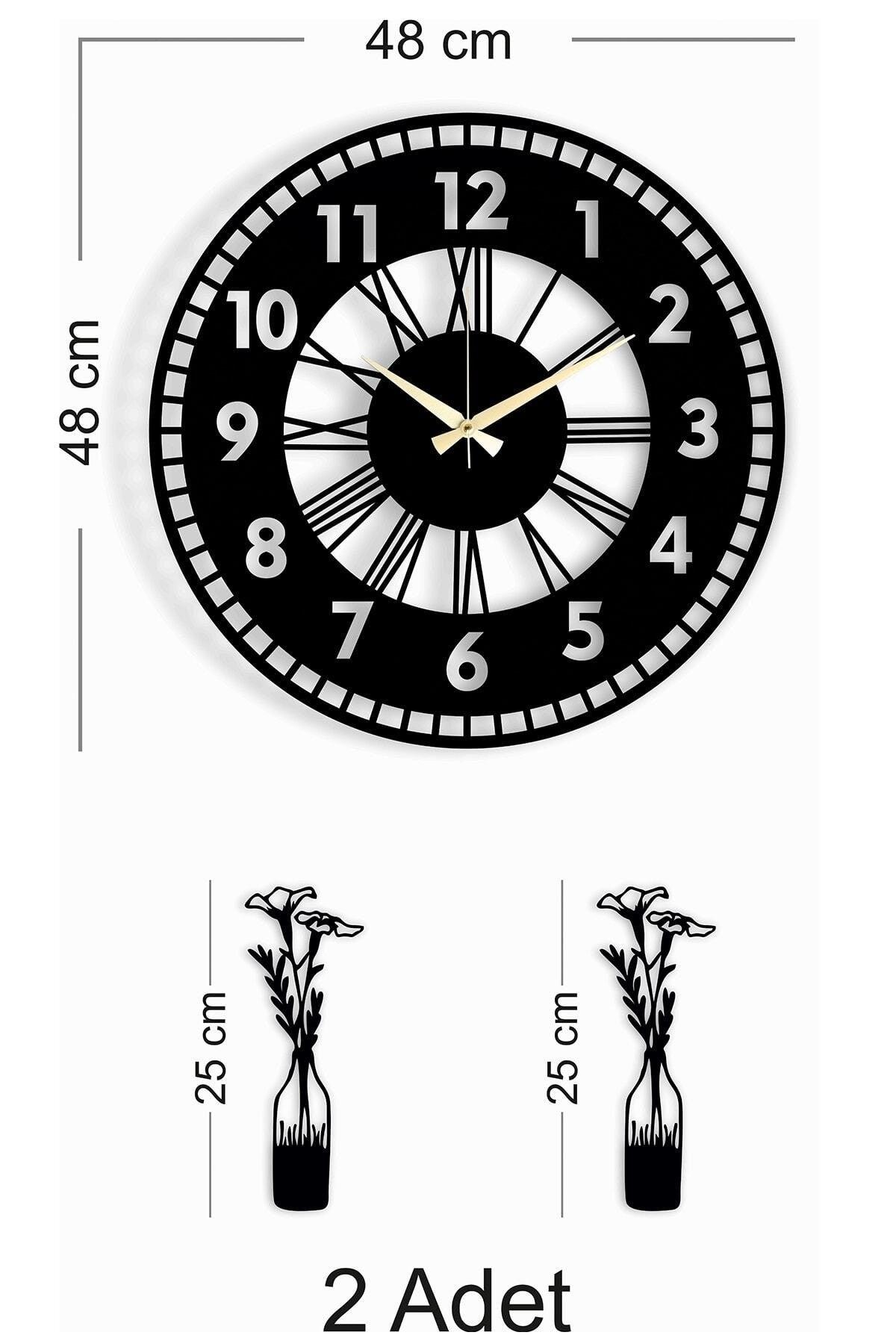 Decorative Wall Clock Vase Painting - Swordslife