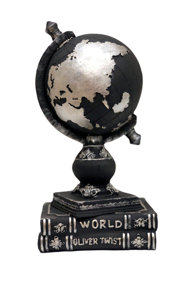 Decorative Home Accessory Black Silver Book World Trinket - Swordslife