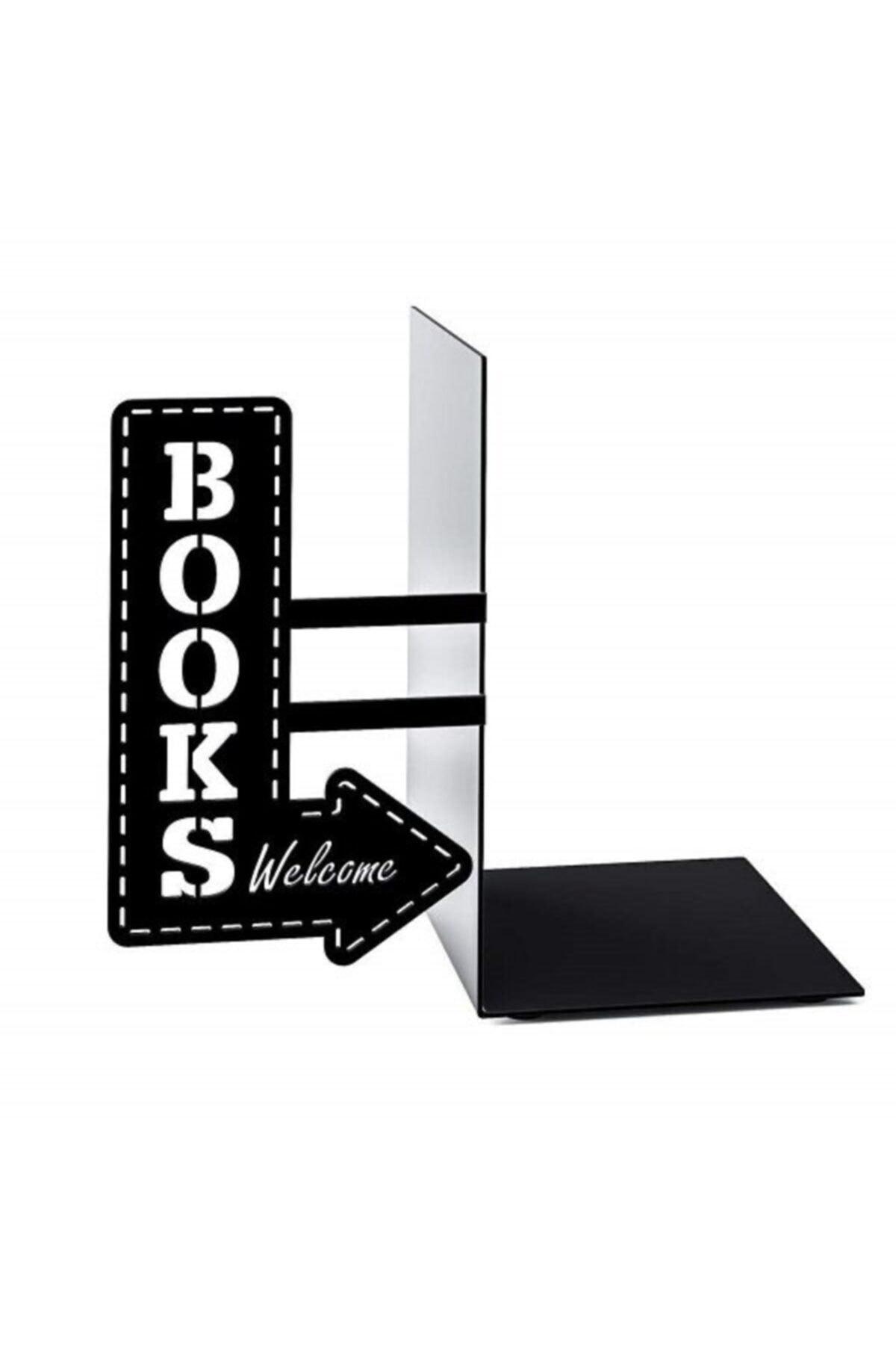 Decorative Metal Book Holder Books Welcome Direction Single Figured Book Support Bookshelf Organizer - Swordslife