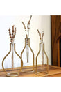 Decorative Metal Vintage Vase Set of 3 Gold - Swordslife