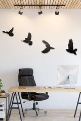 Decorative Modern Quad Bird Wall Ornament Wall Decor - Swordslife