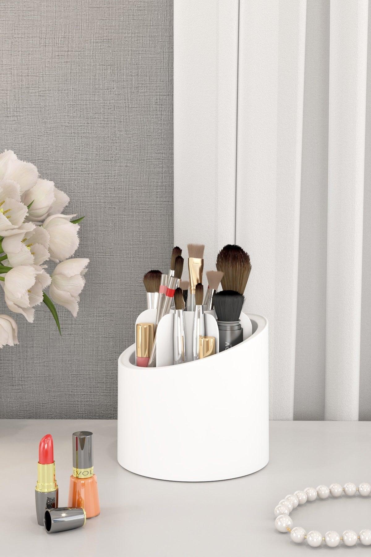 Deluxe Makeup Brush And Cosmetic Organizer