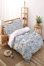 Patterned Double Linen Duvet Cover Set Nyds-18 - Swordslife