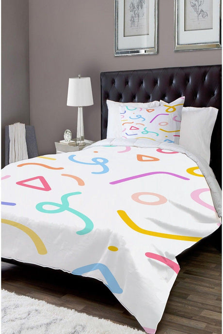 Patterned Single Bed Linen Duvet Cover Set Nyds-16 - Swordslife