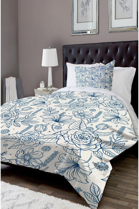 Patterned Single Bed Linen Duvet Cover Set Nyds-18 - Swordslife