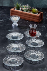 Design Glass New Trend 6 Pieces Tea Plate Tea Plate - Swordslife