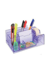 Desktop Pen Holder 10 Section Mo With Tape Cutter