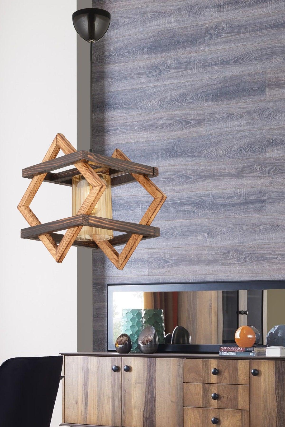 Diamond Wood Pendant Chandelier - Swordslife