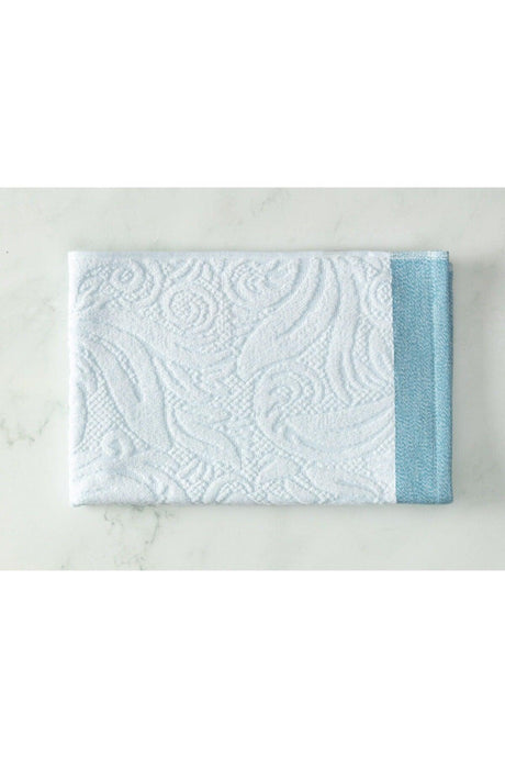 Diandra Jacquard Face Towel - Mint / White -