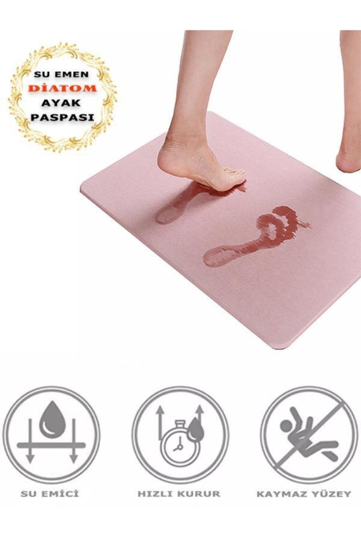 Diatom Bath Mat Water Absorbent Doormat Non-Slip Floor Mat Ablution Mat - Triangle - Swordslife