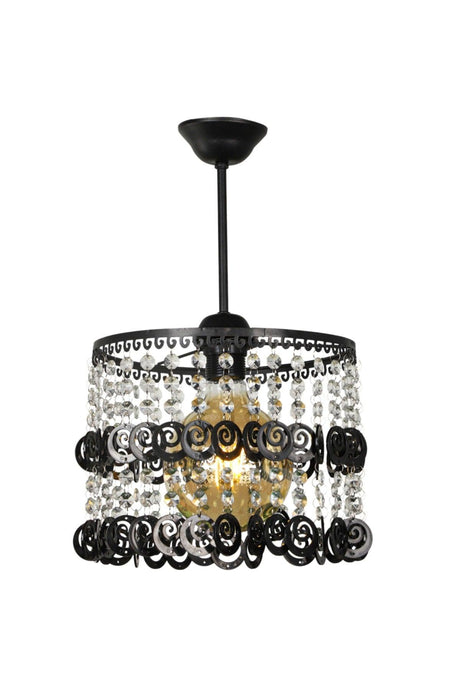 Didem Single Chandelier Black Stone - Swordslife